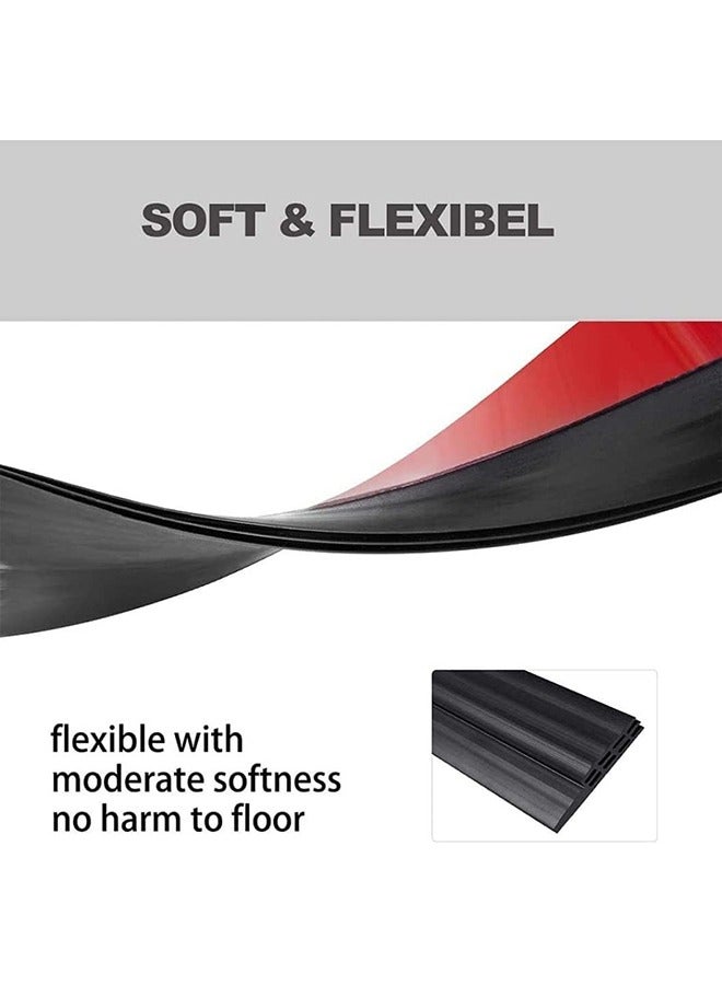 Door Draft Stopper, Door Bottom Seal for Exterior  Interior Doors Blocker for Insects Dust Noise and Weather Stripping Black - Image 3