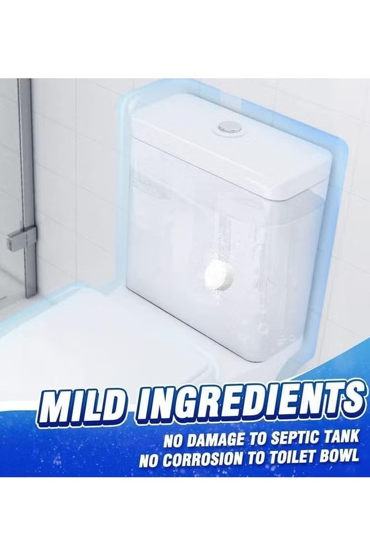 إيلهو جهاز تنظيف صحن المرحاض، جهاز تنظيف صحن المرحاض التلقائي مع المبيض، جهاز تنظيف خزان المرحاض الدائم مع تكنولوجيا الإفراج المستدام، جهاز تنظيف المرحاض المنزلي مع سهولة التشغيل - 12 حزمة - Image 2