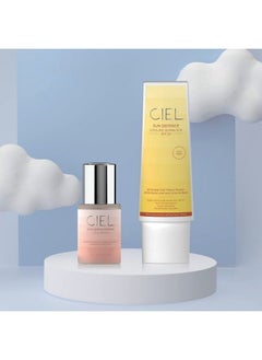 CIEL Skin Brightening Glow Serum With Vitamin C & E For Glowing Skin Daily Glow Sunscreen Spf 50 Sunscreen For Uva & Uvb Protection With Pa+++ Combo  - Image 3
