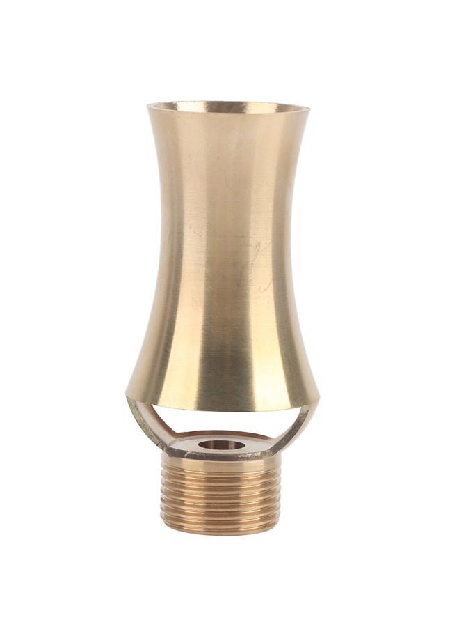 Ymiko Pond Sprinkler Water Fountain Nozzle, Brass Ice Tower Cascade Cedar Spray Head for Garden Pond, Pool, Rockery Decoration (1/2 Inch 3/4 Inch) - Image 1