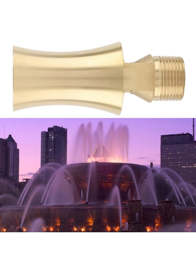 Ymiko Pond Sprinkler Water Fountain Nozzle, Brass Ice Tower Cascade Cedar Spray Head for Garden Pond, Pool, Rockery Decoration (1/2 Inch 3/4 Inch) - Image 3