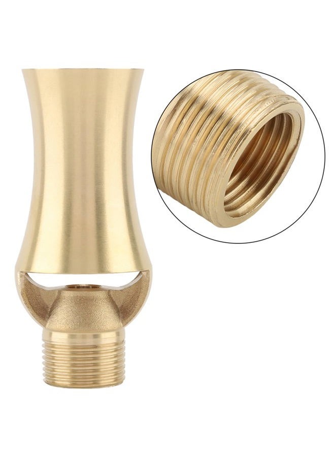 Ymiko Pond Sprinkler Water Fountain Nozzle, Brass Ice Tower Cascade Cedar Spray Head for Garden Pond, Pool, Rockery Decoration (1/2 Inch 3/4 Inch) - Image 2