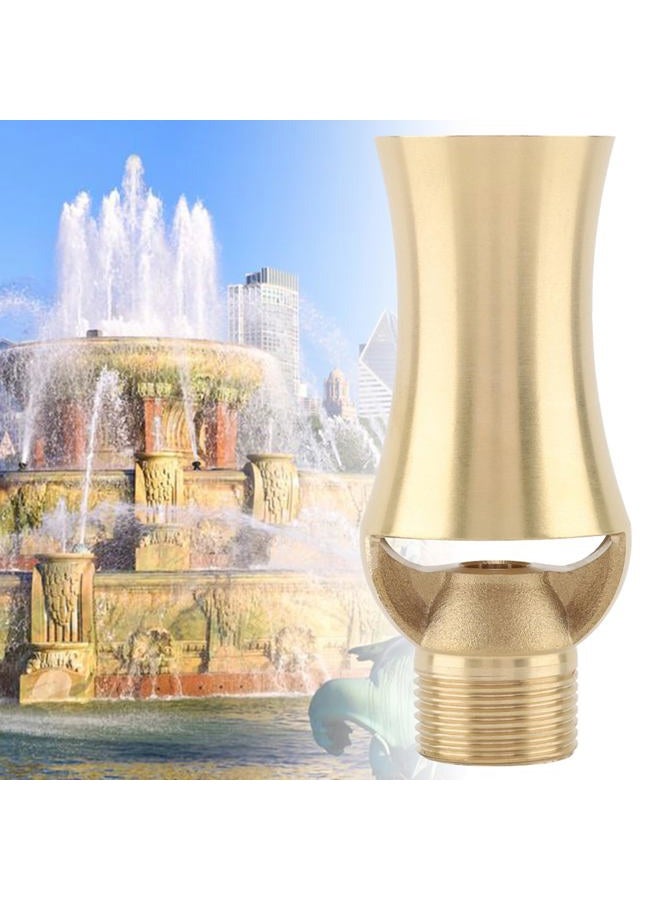 Ymiko Pond Sprinkler Water Fountain Nozzle, Brass Ice Tower Cascade Cedar Spray Head for Garden Pond, Pool, Rockery Decoration (1/2 Inch 3/4 Inch) - Image 4