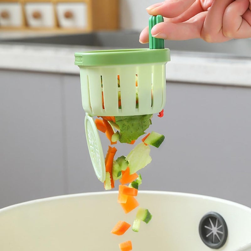 DREWIT STAR Cactus Kitchen Sink Drain Strainer for Quickly Draining Water, Green - Image 1