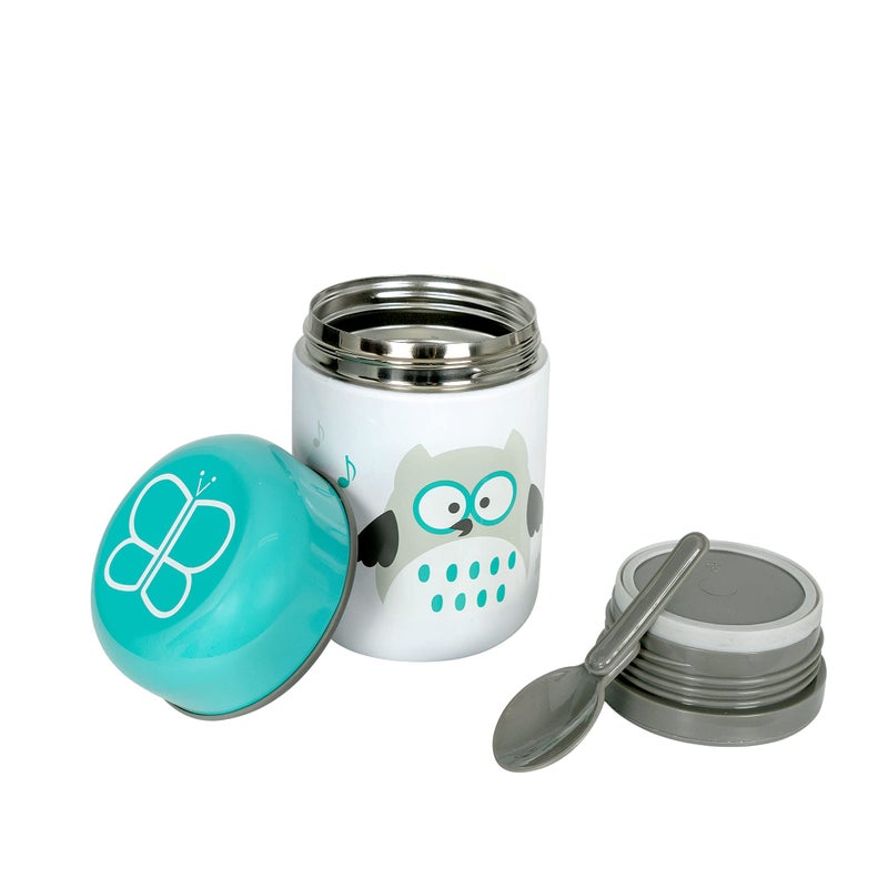 bblv - Fod - Insulated container with spoon and bowl - Aqua 1 Unit (Pack of 1) - Image 2