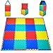 KC Cubs Soft  Safe NonToxic Childrens Interlocking Multicolor Exercise Puzzle EVA Play Foam Mat for Kids Floor  Nursery Room 16 Tiles 4 Colors 115 x 115 24 Borders EVA001 - Image 4