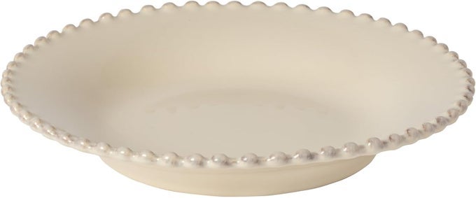CERAMIC STONEWARE 10 SOUPPASTA PLATE PEARL COLLECTION CREAM MICROWAVE DISHWASHER SAFE DINNERWARE FOOD SAFE GLAZING RESTAURANT QUALITY DINNERWARE