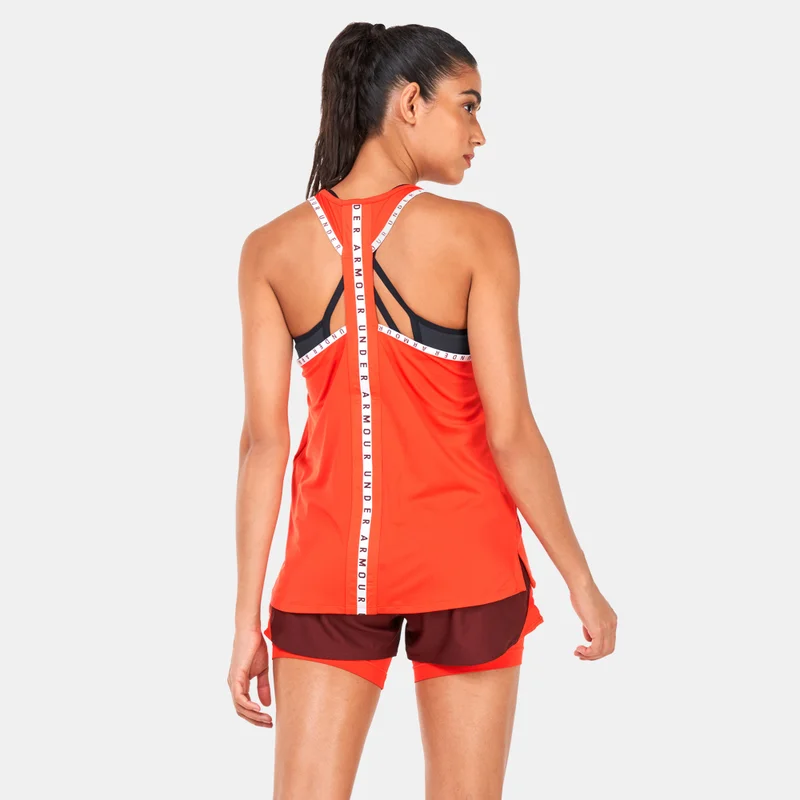 Under Armour Red Women's Knockout Tank Top for Women | Best Price UAE