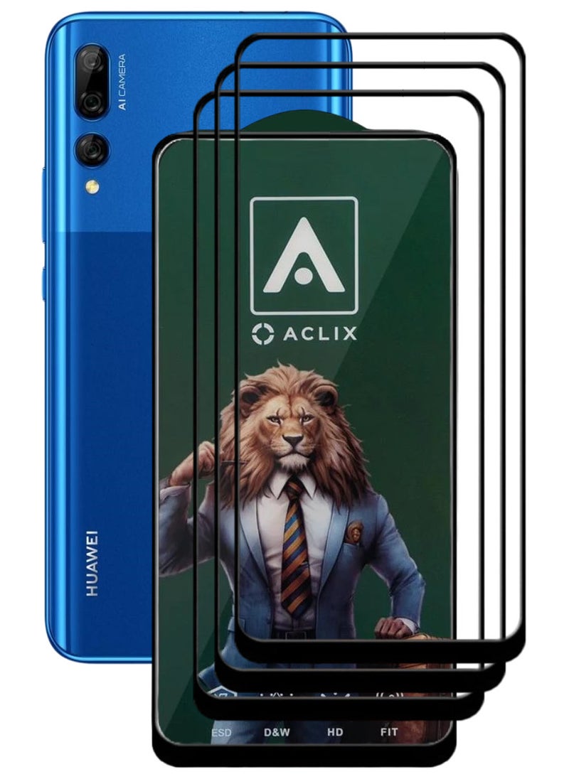 ACLIX 3 Pieces Antistatic ESD Dustproof Premium Quality High Definition Tempered Glass Screen Protector Designed For Huawei Y9 Prime (2019) - Image 1