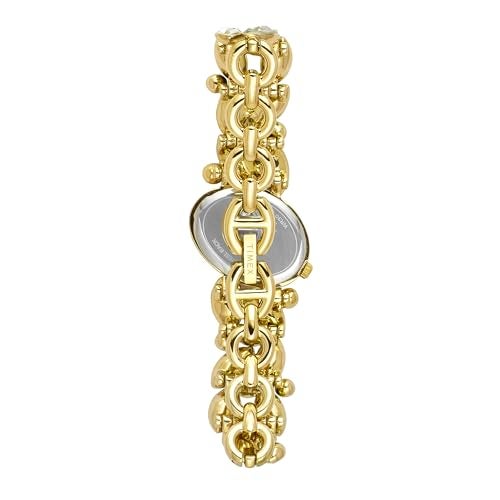 TIMEX Fria Analog Watch for Women with White Oval Dial & Gold Brass Bracelet Band Water Resistant Women's Wrist Watches - TWEL20901 - Image 4