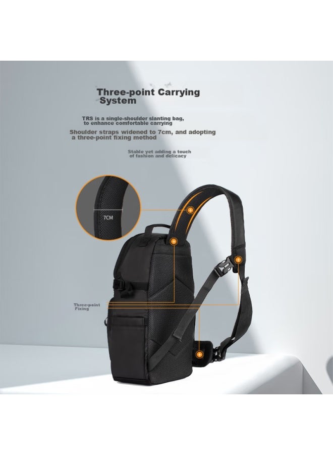Tarion Camera Bag, Shoulder Photography Bag, Waterproof, Casual, Portable, Crossbody Bag, Canon Dslr And Mirrorless Camera Bag, Trs Black - Image 3