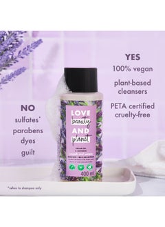 love beauty and planet Smooth Serene Shampoo With Argan Oil And Lavender, Paraben And Dye Free 200Ml  - Image 4