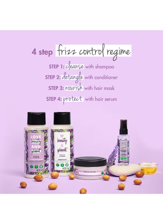 love beauty and planet - Smooth Serene Shampoo With Argan Oil And Lavender, Paraben And Dye Free 200Ml - Image 1