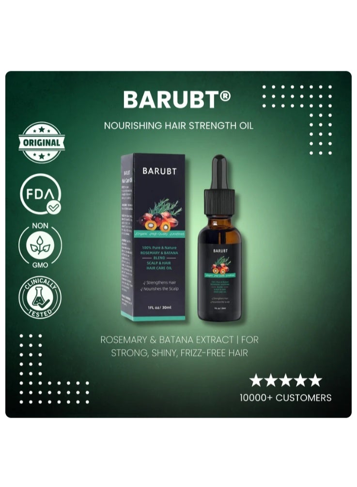 BARUBT Rosemary & Batana Hair Oil 30ml – Scalp & Hair Nourishment – Helps Strengthen Hair & Enhance Natural Shine - Image 4