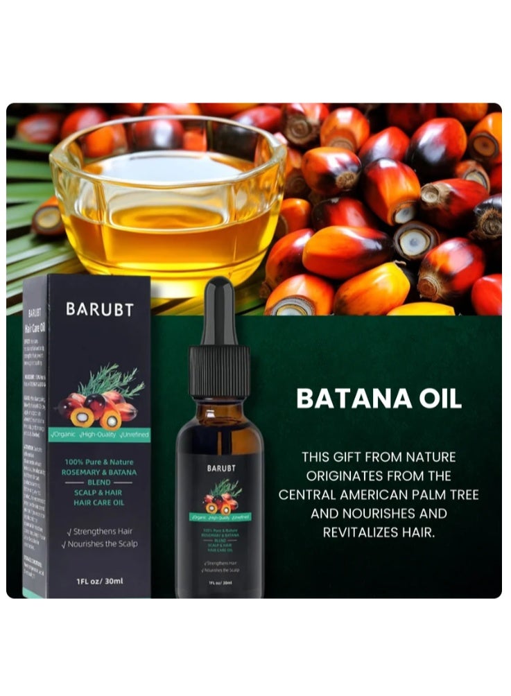 BARUBT Rosemary & Batana Hair Oil 30ml – Scalp & Hair Nourishment – Helps Strengthen Hair & Enhance Natural Shine - Image 2