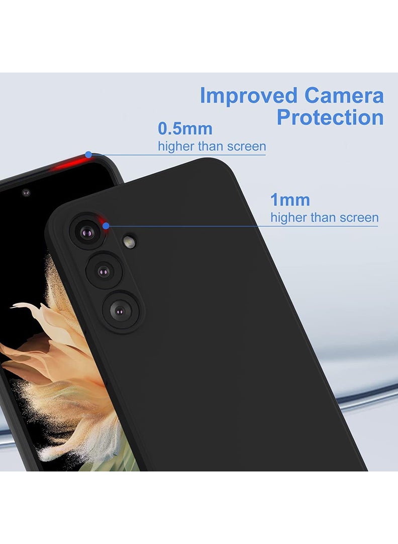 Theodor Protective Slim Fit Case Liquid Silicone Cover with Full Body Protection Anti-Scratch Shockproof Case For Samsung Galaxy S25 (Black) - Snap Love - Image 2