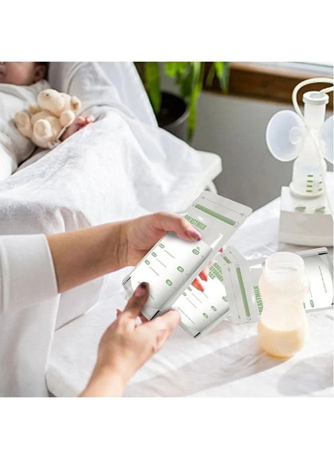 MIXDE 30-Piece 150ml Breast Milk Storage Bags for Baby, BPA Free and Self Standing Design, Thickened Breastmilk Collector with Double Zip and Freezer Storage  - Image 4