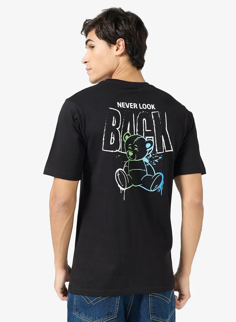 Seventy Five Graphic Print Regular Fit T-Shirt