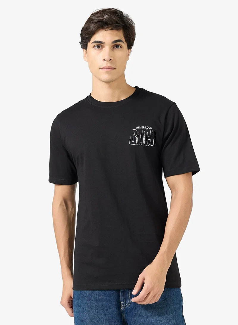 Seventy Five Graphic Print Regular Fit T-Shirt