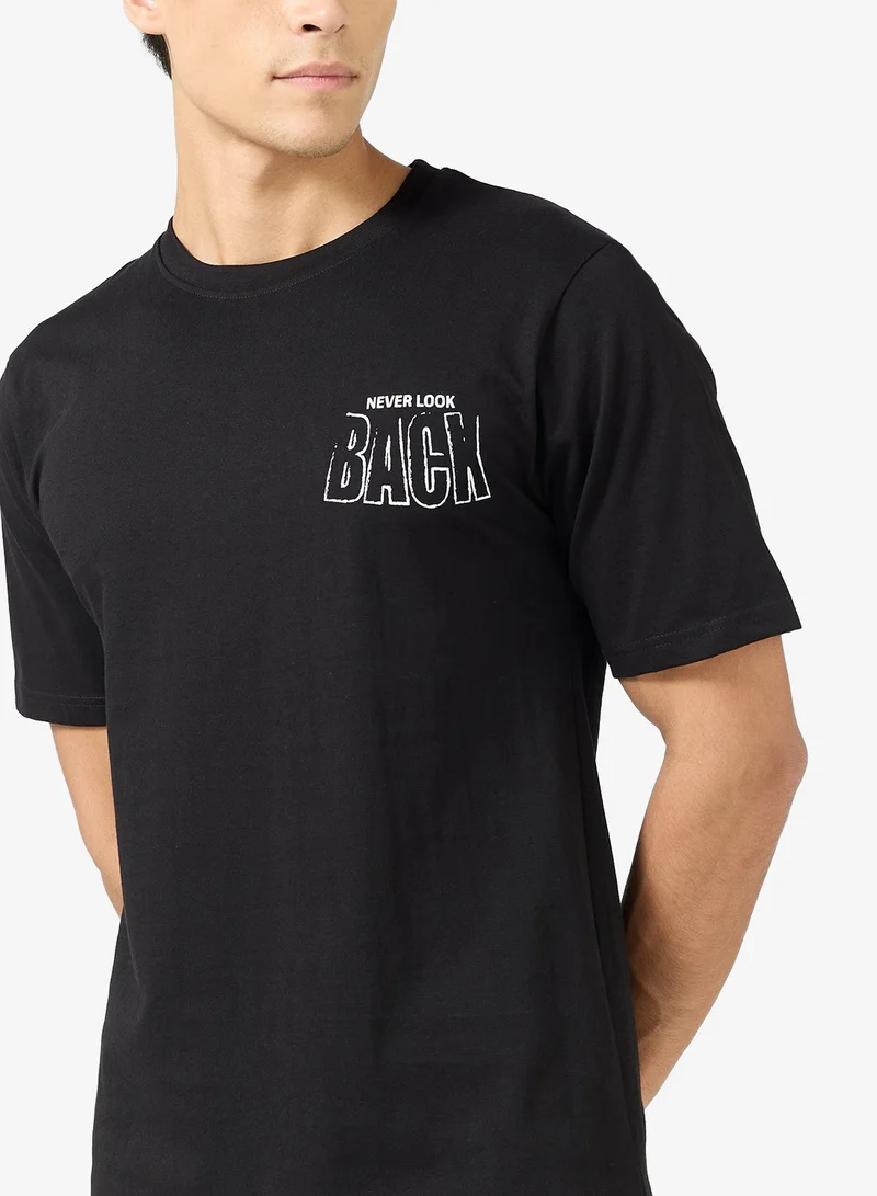 Seventy Five  Graphic Print Regular Fit T-Shirt for Men | Best Price UAE