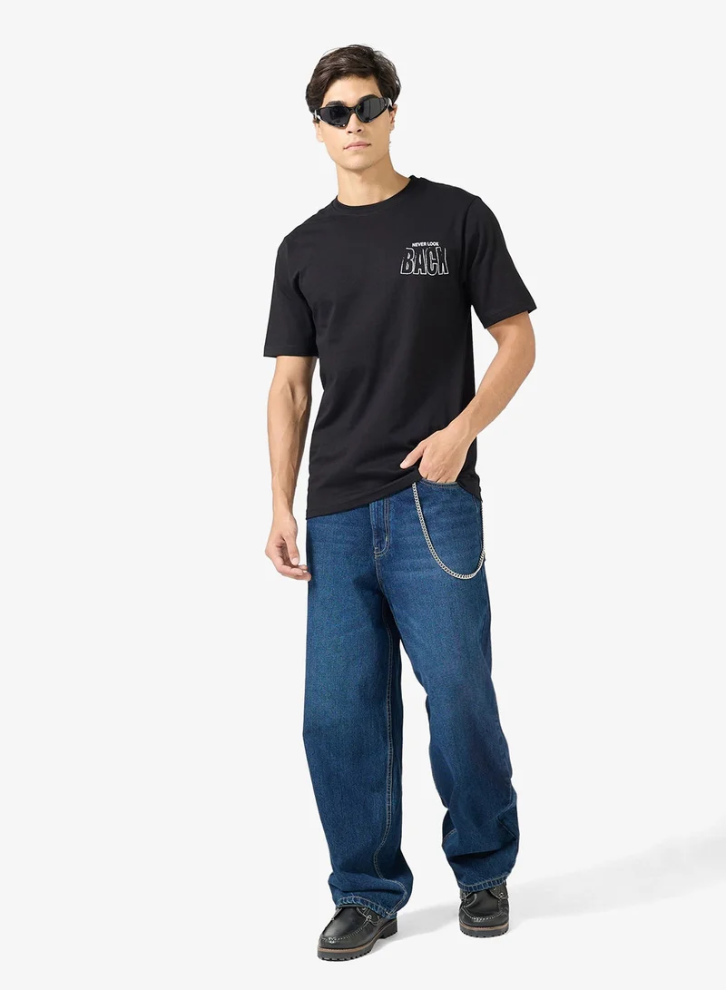 Seventy Five  Graphic Print Regular Fit T-Shirt for Men | Best Price UAE