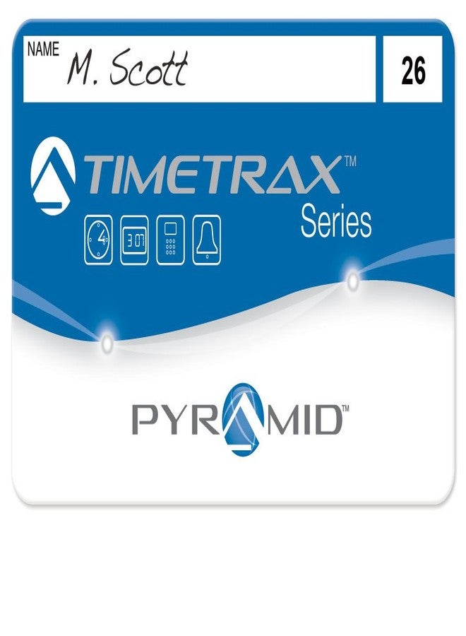 بيراميد تايم سيستمس بطاقات تمرير Pyramid Time Systems 41303 (26-50) لأنظمة TimeTrax TTEZ، TTEZEK، PSDLAUBKK، TTPRO، TTMOBILE، وساعات الدوام. تتطلب حزمة تنزيل برنامج ترقية للموظفين (25 موظفًا) في حال شرائها لساعة دوام TTEZ، متوسطة الحجم، أزرق/أسود/أبيض - Image 2