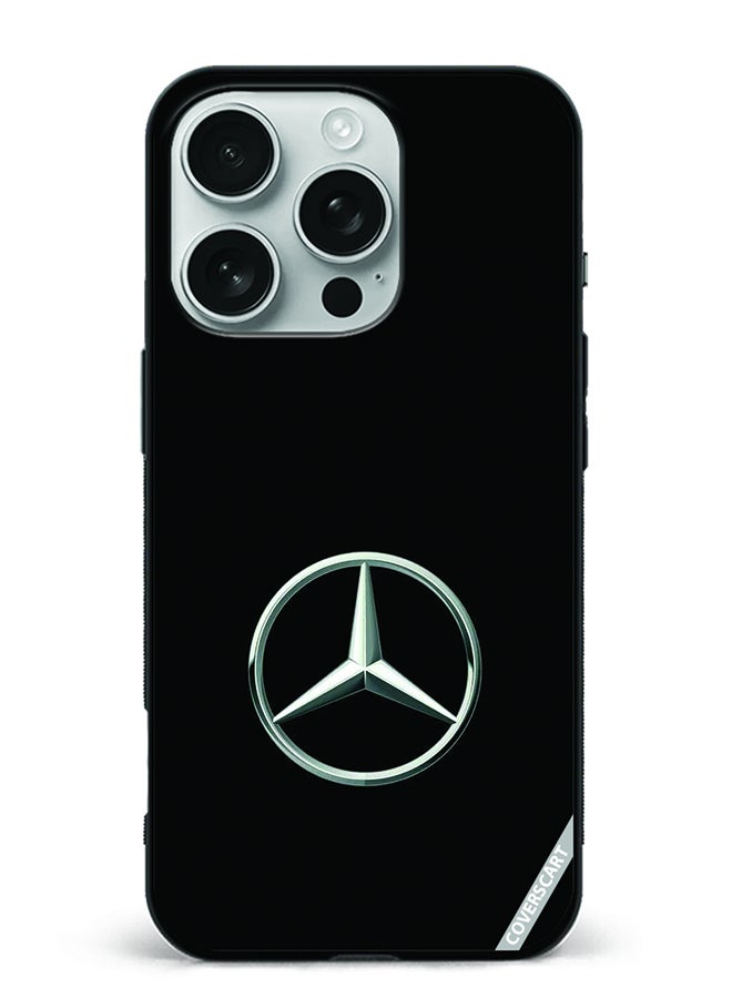 Protective Case Cover For Apple iPhone 16 Pro Mercedes Design Black