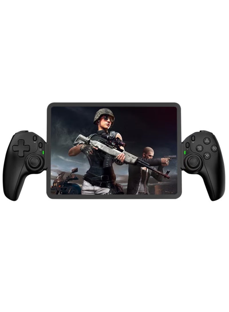 D9 Mobile Game Controller Telescopic Gamepad For Android IOS PS3 PS4 Switch ios HAll Joysitck with Turbo/6-axis Gyro/Vibration (Black)  - Image 1