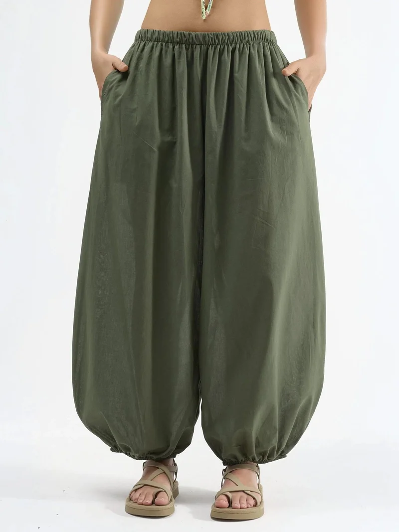 بوسيم BUSEM Elastic Waist Balloon Pants