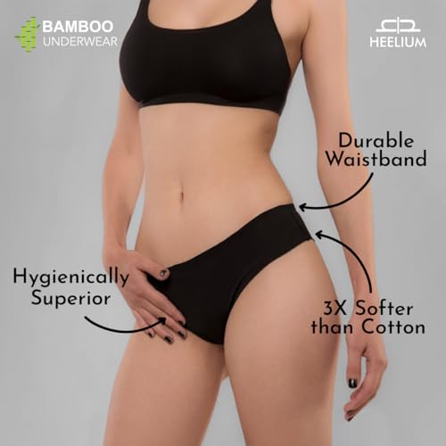 HEELIUM Bamboo Panty for Women | Odour-Free and Comfortable Hipster | 3X Softer Than Cotton | Durable Waistband | Ideal for Sensitive Skin | All-Day Comfort - Image 5