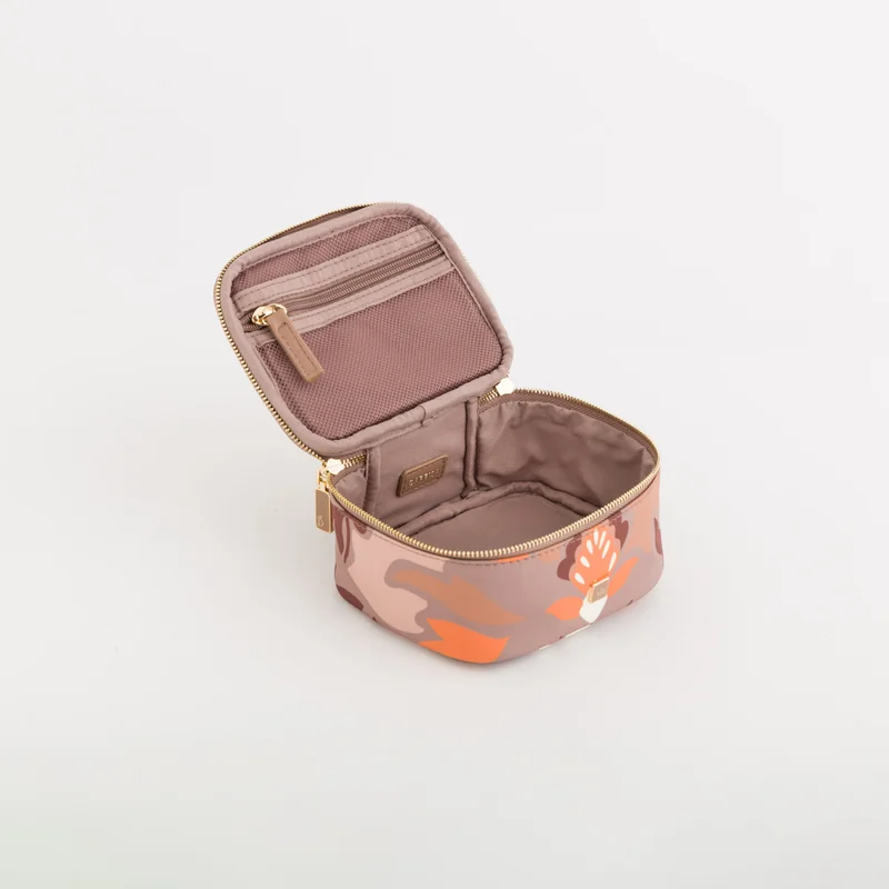 CARPISA Women's Toiletry Bag Bouquet Beauty Taupe/Multicolour