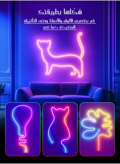 LED Light Strip Neon light with Remote Control, Plug Charge,Waterproof, Ideal for Patterns lighting, TV Backlighting, Gaming Room, Bedroom, and Indoor Decor – Available in Lengths 2m, 3m, 5m - pzsku/Z88975667678424E87790Z/45/_/1730444118/c3370eed-b341-4191-8b04-05b3039dd10e