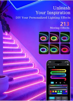 LED Light Strip Neon light with Remote Control, Plug Charge,Waterproof, Ideal for Patterns lighting, TV Backlighting, Gaming Room, Bedroom, and Indoor Decor – Available in Lengths 2m, 3m, 5m - pzsku/Z88975667678424E87790Z/45/_/1730444190/6946ccf5-4a54-437f-9afd-780bce967108