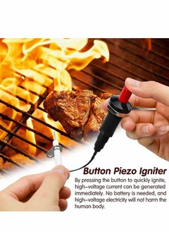 Y&D Piezoelectric Igniter, 30cm Long Propane Push Button Piezo Igniter Kit  - Image 2
