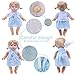 MLcnleS Alive Girl Baby Clothes 6 Sets 12 Inch Baby Dolls Dress Accessories Include unicorrn Skirt Snow White Dresses Swimsuit Outfits 12 Inch Doll Clothing for Girls Birthday Xmas Gift - Image 3