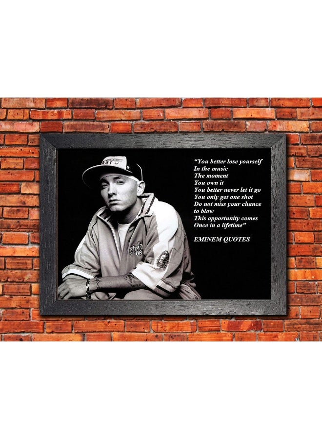 BBPosters Eminem A3 Unframed American Rapper Music Star Poster Inspirational Quote Photo Picture - Image 2