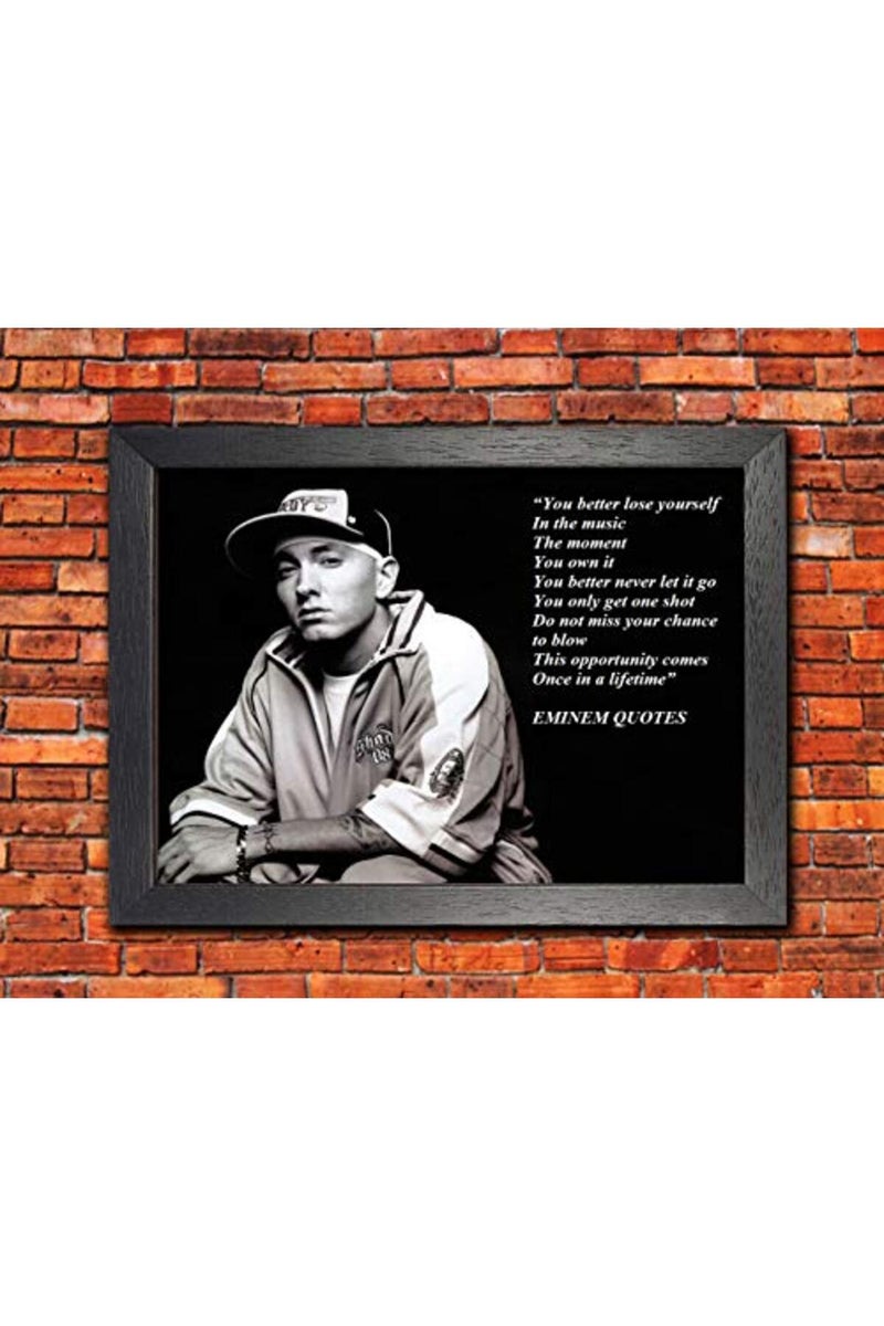 BBPosters Eminem A3 Unframed American Rapper Music Star Poster Inspirational Quote Photo Picture - Image 2