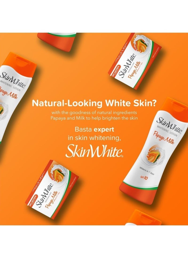 skin white SKIN WHITE Whitening Papaya Milk Lotion SPF10 200ml  - Image 3