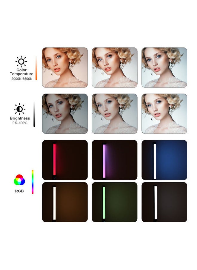ماركة غير محددة - عصا تصوير محمولة باليد بإضاءة LED متعددة الألوان RGB متعدد الألوان - Image 1
