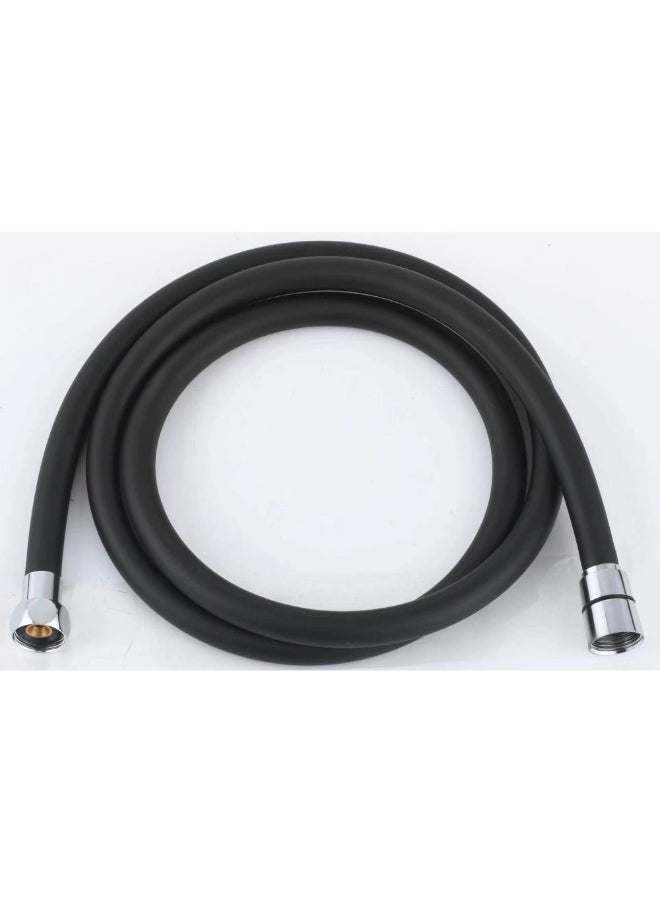 DANUBE HOME Danube Home Milano Pvc Black Shower Hose 1.5M | Pvc Shower Hose | Rustproof Heat Resistant Leak Proof Shower Hose For Toilet Bathroom Washroom Shower Room - Black 