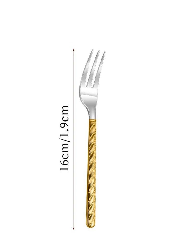 Five-piece high-end stainless steel tableware set - Image 5