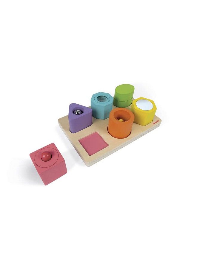 Janod I Wood Shapes And Sounds 6 Block Puzzle Ages 12 Months+ J05332 - Image 4