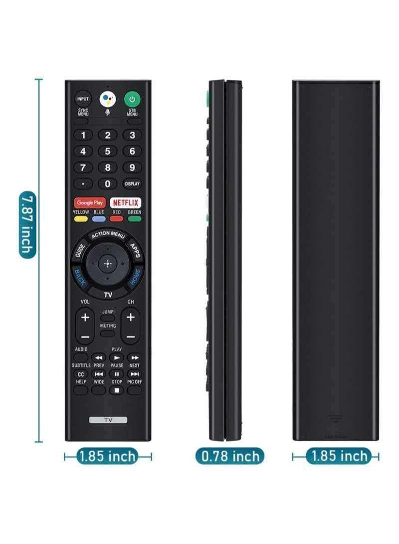 PopZa CtrlTV Remote for Sony Smart Bravia Remote, Sony Bluetooth Voice Search Mic Remote and Sony Smart Bravia Android TVs, Sony 4K UHD Crystal HDR TV - Image 5