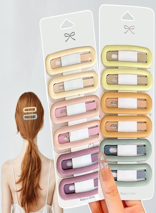 QUILBOOL Stylish Hair Clip Multicolor Flate Hair pin Tictac Mate Hair Accessories fashion Korean Hair Pin Hair Claw For Girls Women (Multicolor, Pack of 10 (Tictac pin)) - Image 4