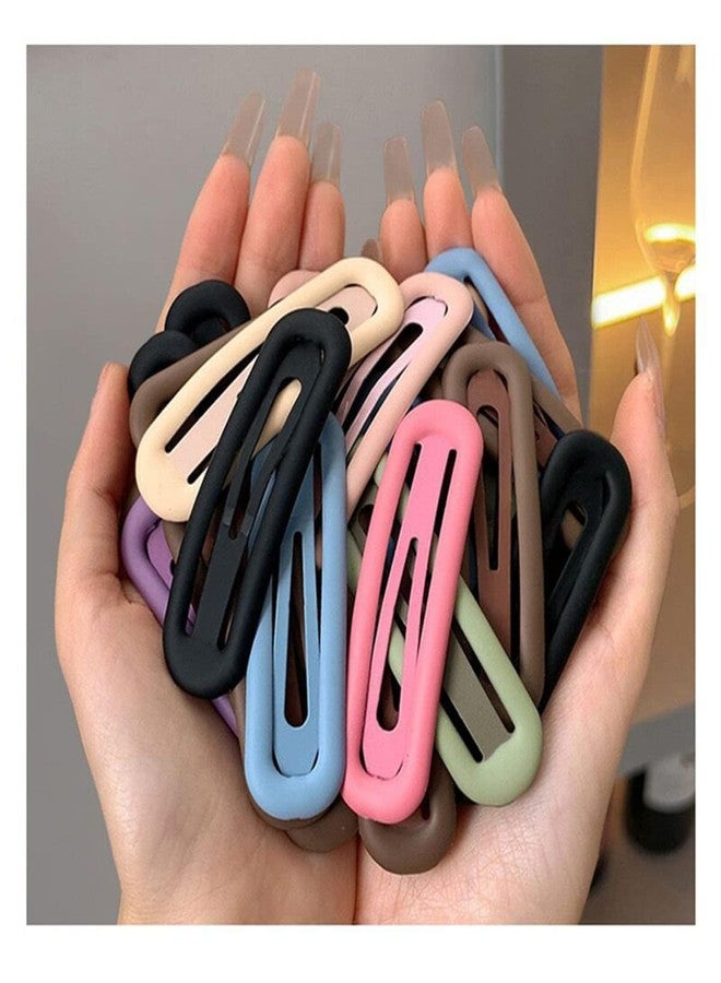 QUILBOOL Stylish Hair Clip Multicolor Flate Hair pin Tictac Mate Hair Accessories fashion Korean Hair Pin Hair Claw For Girls Women (Multicolor, Pack of 10 (Tictac pin)) - Image 2