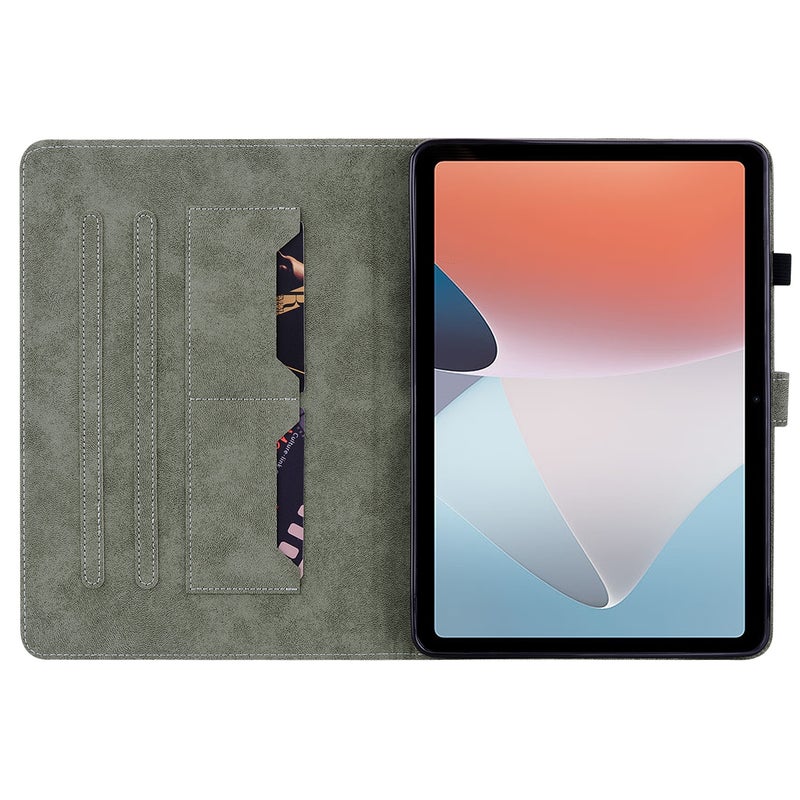 erorex For Oppo Pad Air Tiger Pattern Pu Tablet Case(Black) - Image 5