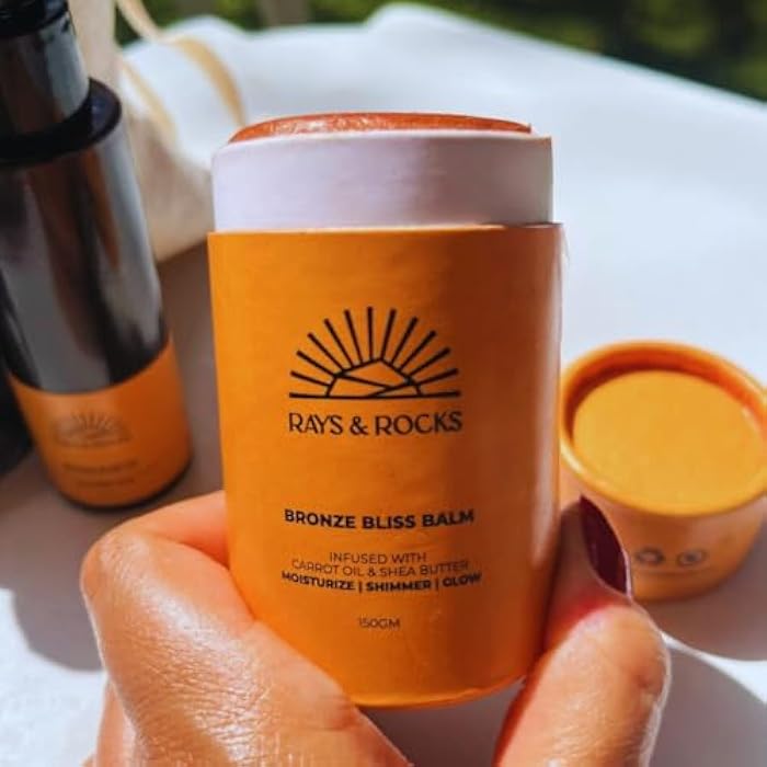 Rays & Rocks Bronze Bliss Balm, Shimmery Bronzing Balm with Moisturising Formula, 150g - Image 4