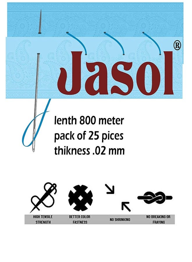 jasol 800 Meter Sewing Thread Pack of 25 Spools Multi Color Polyester Sewing Threads Stitching Thread - Image 5