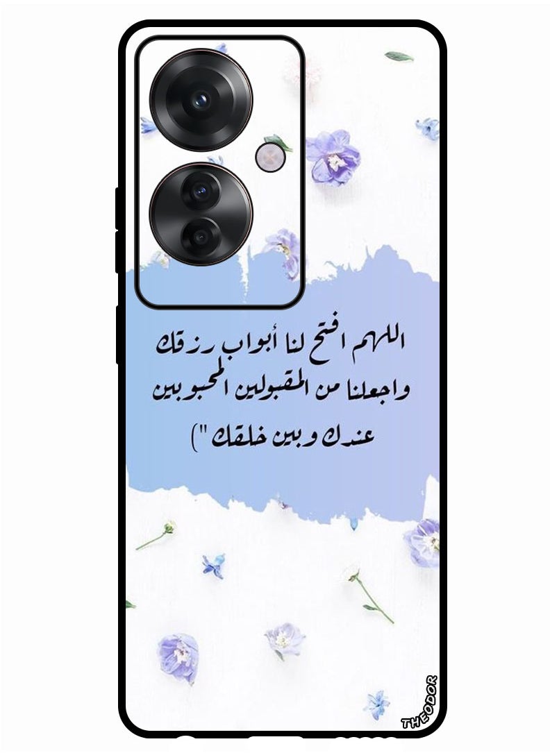 Theodor Protective Case Anti Scratch Shock Proof Bumper Cover For Oppo Reno 11F Quotes 11  - Image 1