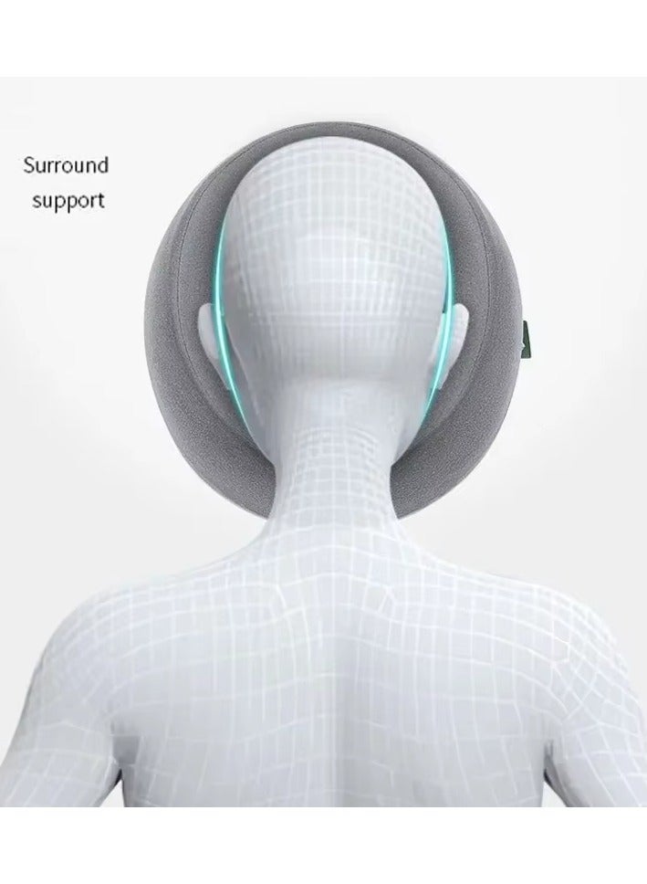 إسكدنيا وسادة للوجه لأسفل، وسادة قيلولة مكتبية، مريحة للراحة أثناء الاستلقاء، مصنوعة من إسفنج الذاكرة، مريحة، مسند رأس للتدليك المنزلي لصالونات التجميل - Image 4